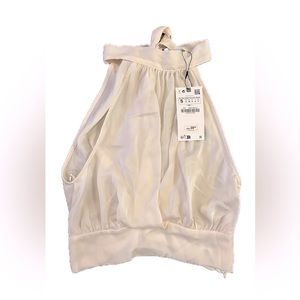 Zara women’s cropped halter top